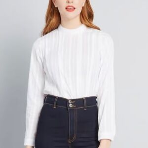 Modcloth Victorian Long Sleeve Top sz 2X